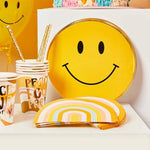 Smiley Gold Foiled Paper Plates
