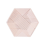 Pink Striped Small Plate