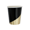 Black and Gold Colourblock Cups
