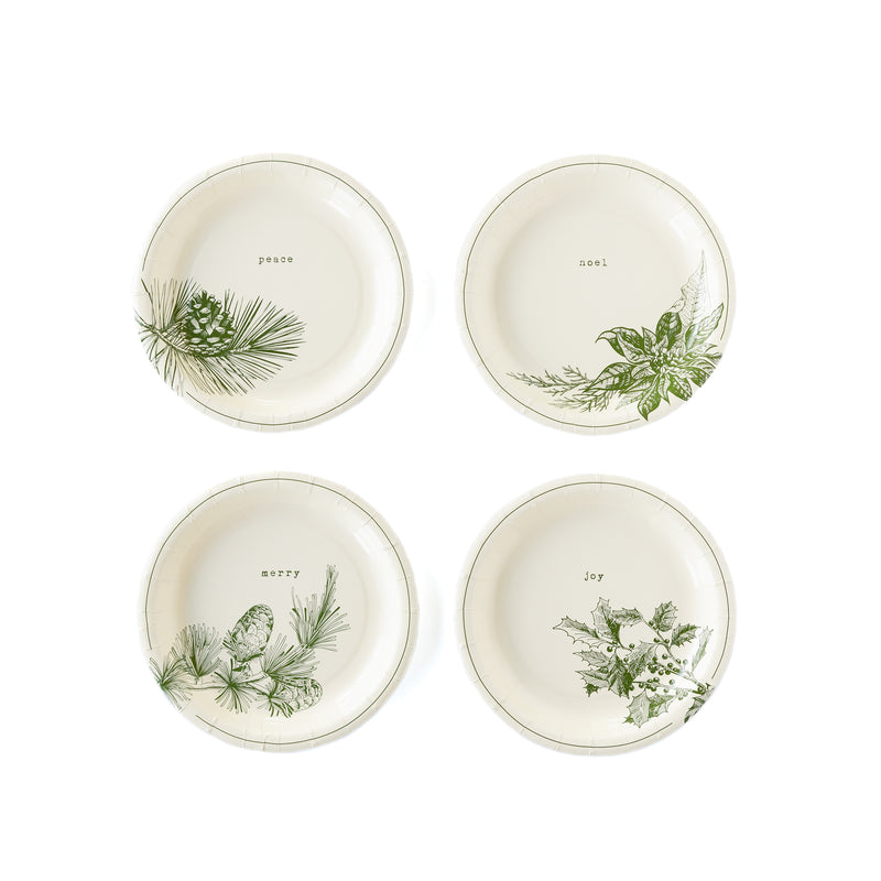 Botanical Green Plate Set
