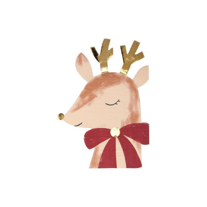 Reindeer with Bows Napkins