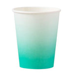 Teal Ombre Paper Cup